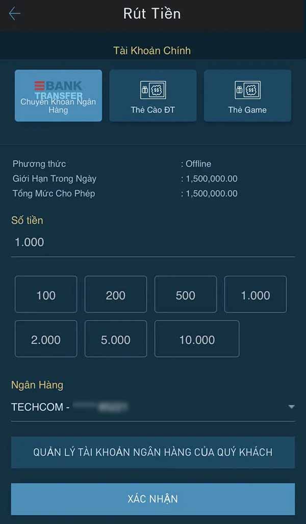 Hướng dẫn cách rút tiền W88 về ngân hàng nhanh chóng